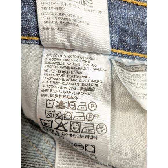 Levis Jeans Womens 14/32w Blue Denim 529 Curvy Bootcut low-mid rise y2k country - Picture 10 of 12
